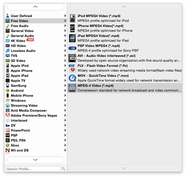 Choose output format and the destination file folder
