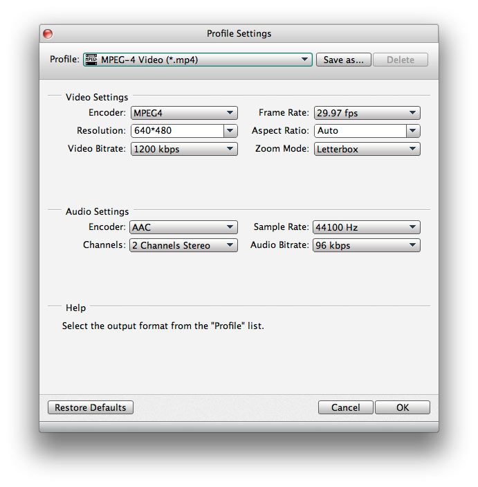 Adjust video parameters