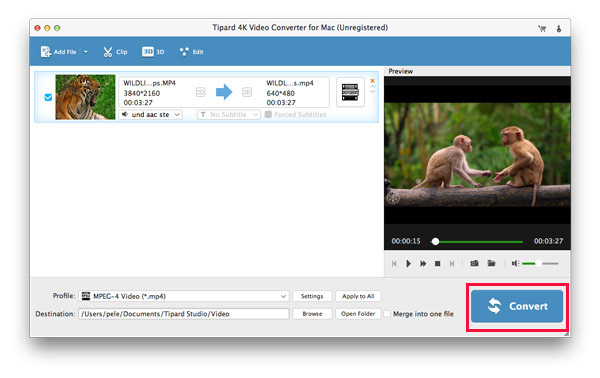 Convert 4K video