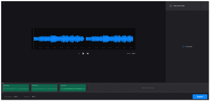 Clideo Online Audio Merger