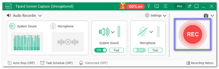 Click Rec to Start Recording The Cda Track
