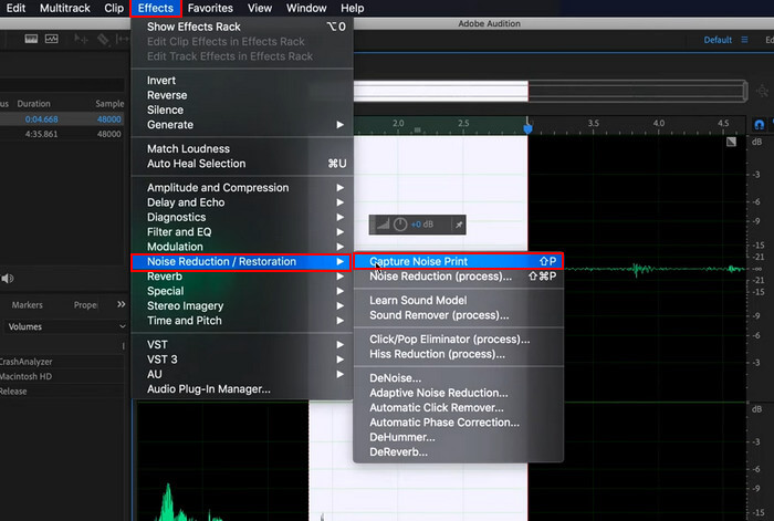 Adobe Audition Capture Noise