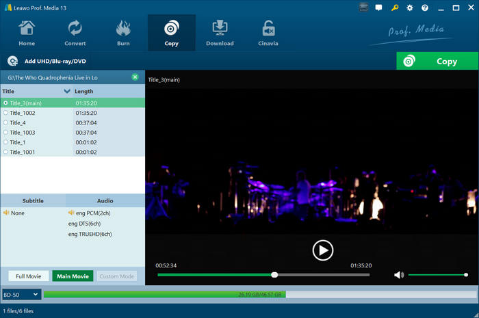 Leawo Blu-ray Copy