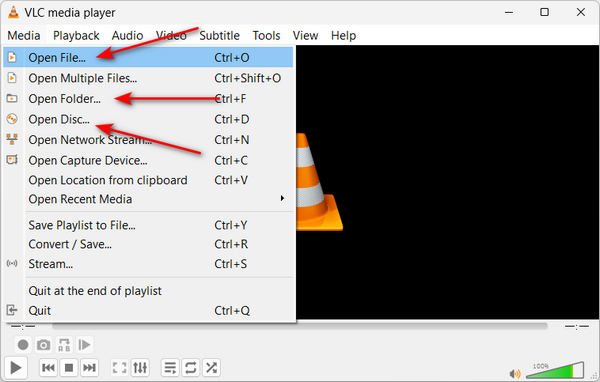 Load Blu-ray in VLC
