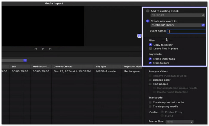 Adjust Import Settings