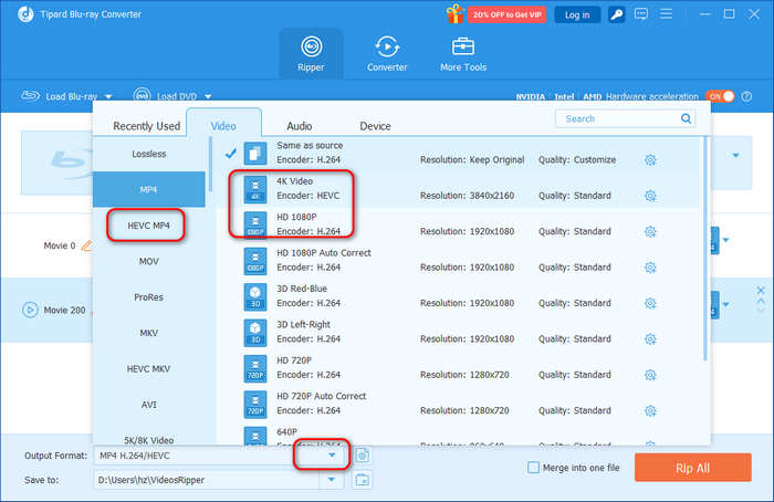 Blu-ray to MP4 Tipard
