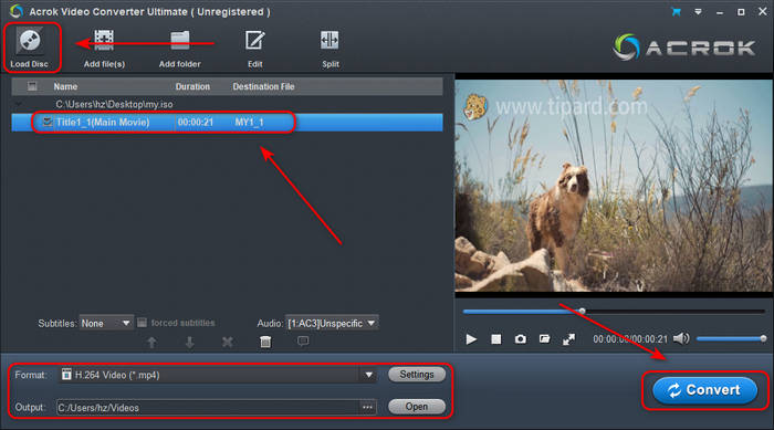 Convert Blu-ray Acrok