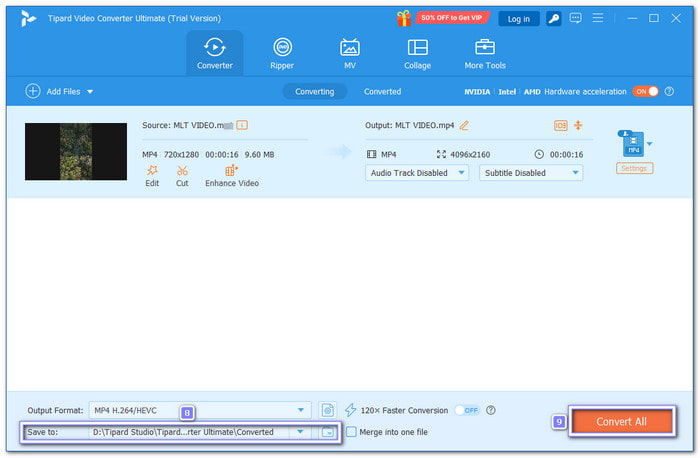 Select A Folder And Start The Conversion
