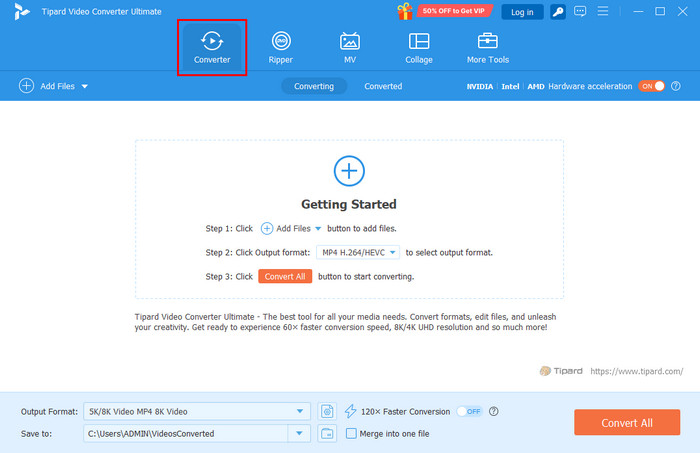 Add RM Videos to Tipard Video Converter