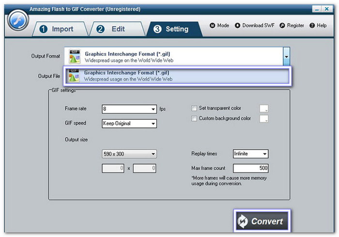 Thundersoft SWF to GIF Converter Convert SWF to GIF