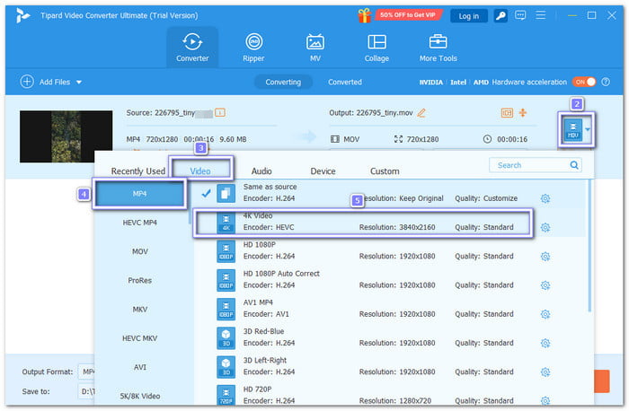 select-mp4-as-the-output-format