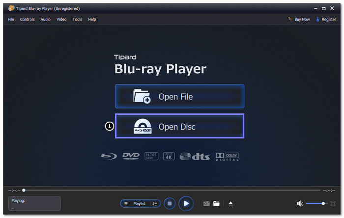 Click Open Disc