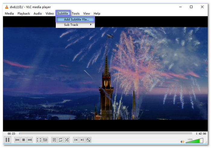 VLC Add Subtitles To DVD When You Play It