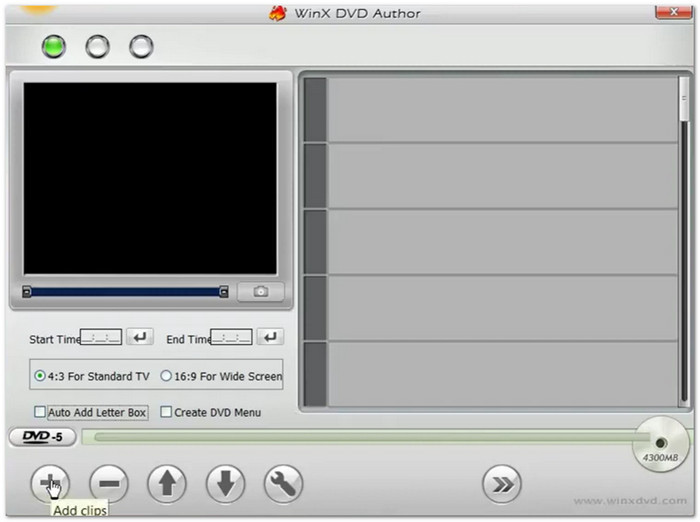 WinX DVD Author Burn M4V to DVD