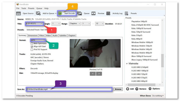 Handbrake Compress DVD