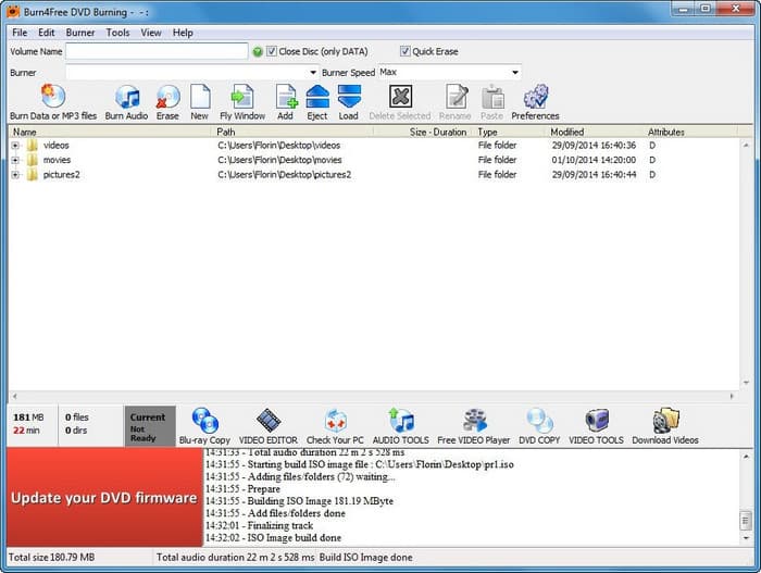 Burn4free DVD Burning