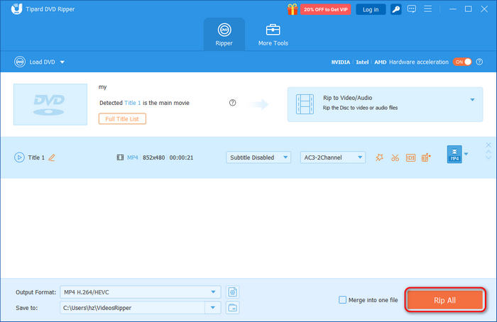 Decrypt DVD in Tipard