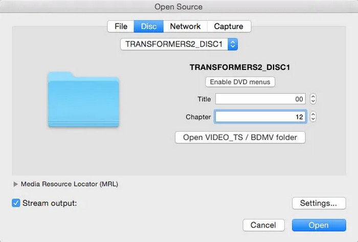 VLC Free DVD Ripper on Mac