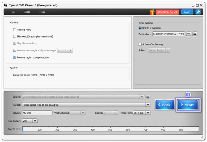 Begin The DVD Copy Process