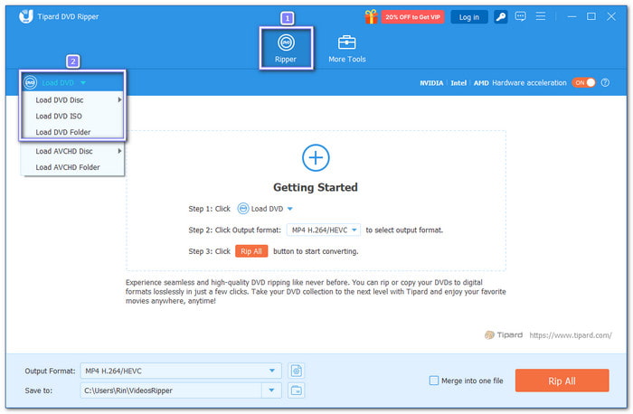Load DVD You Want to Rip