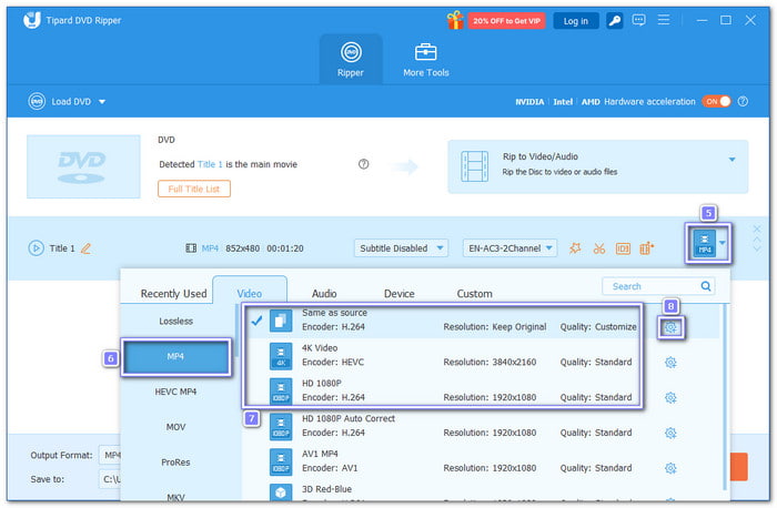 Select an Output Format