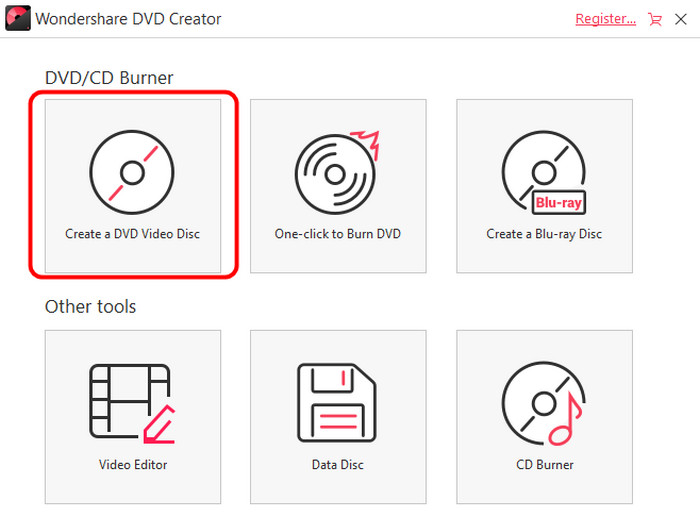 Click Create DVD Feature