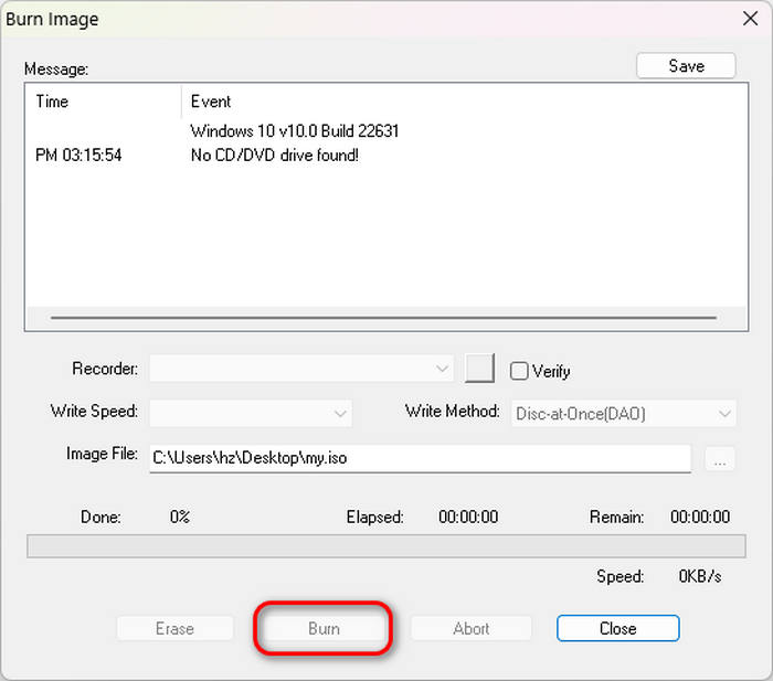 Burn iso to Dvd- Ini Ultraiso
