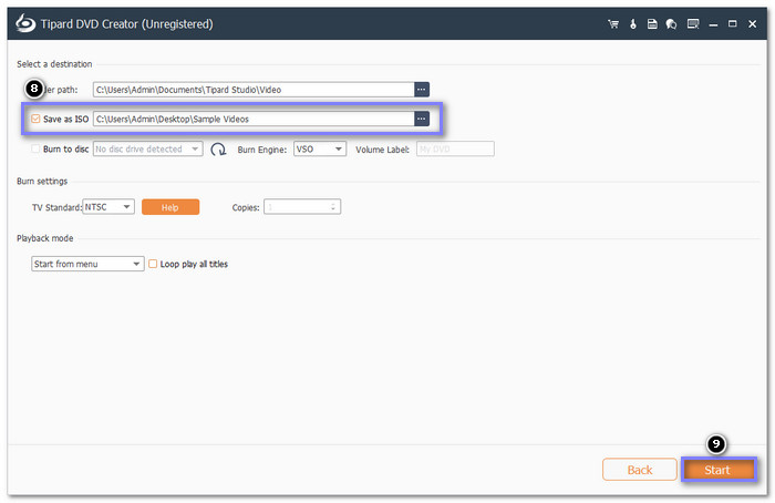 Begin The MKV to ISO Conversion