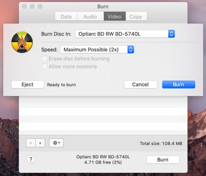 Burn Mov to Dvd in Burn