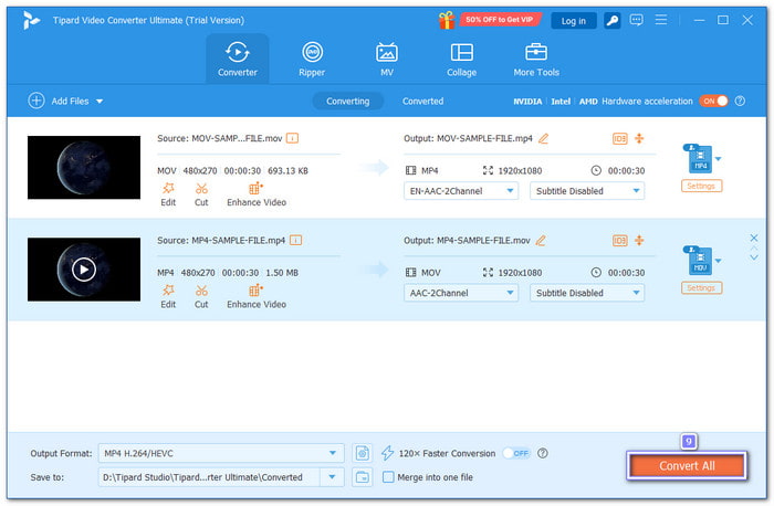 Start The Conversion Process
