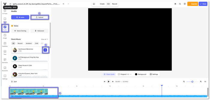 Veedio Add Music to Gif Free Online