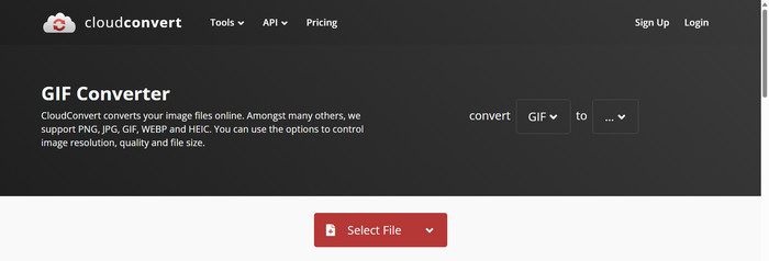 Cloudconvert Interface