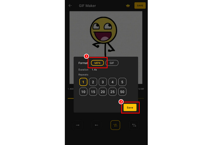 Turn Gif to Video Android