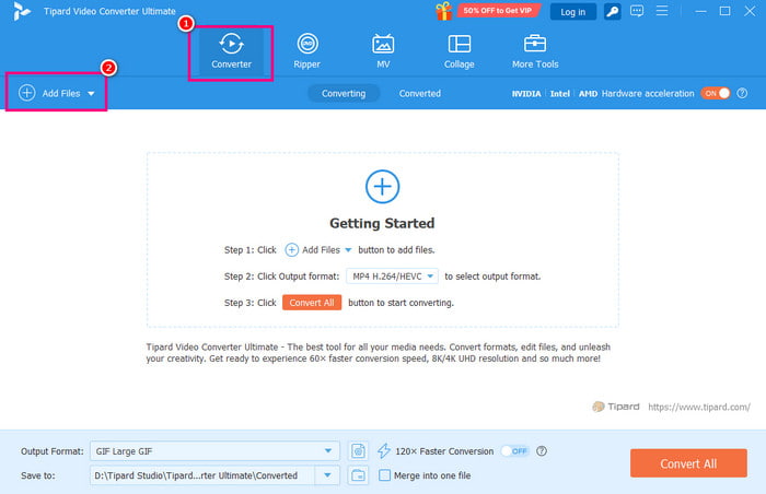 Converter Add Files Tipard