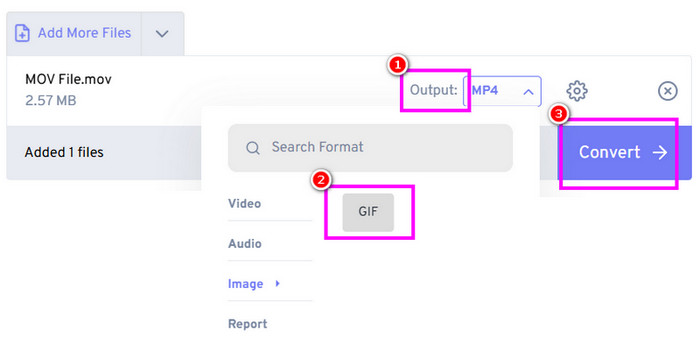 Convert MOV To GIF FreeConvert