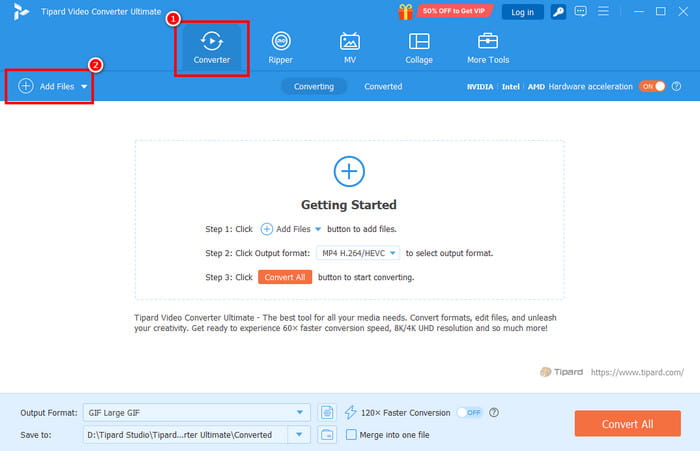 Converter Feature Add Files Tipard