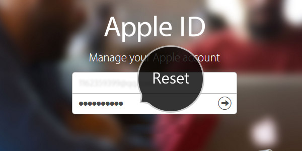 reset apple id password