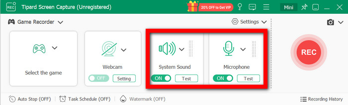 System Sound Microphone