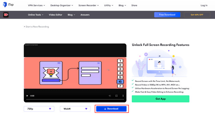 Click Download Button