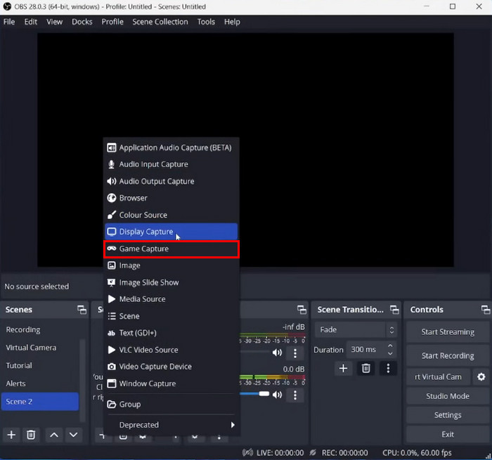 Click Game Capture Button