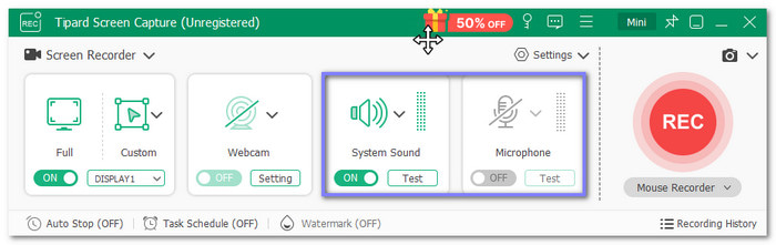 Turn On System Sound And Microphone