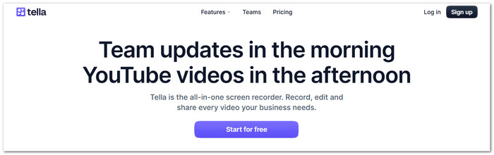 Tella Best Screen Recording Software