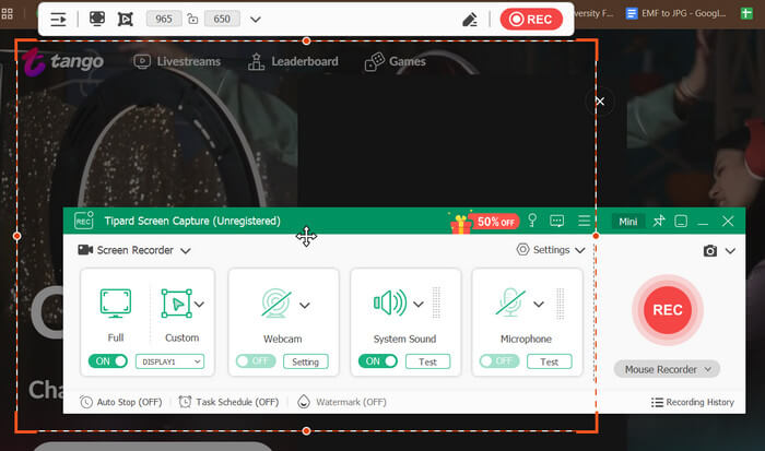 Prepare Recording Preferences