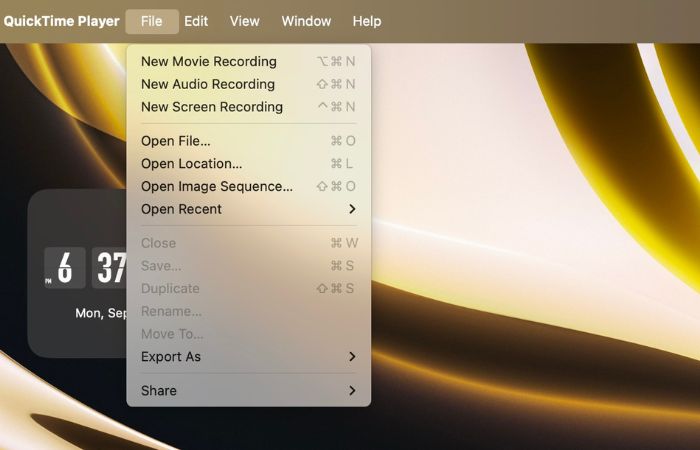 Record Quicktime Player
