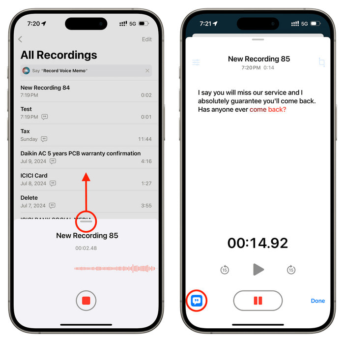 Voice Memos App
