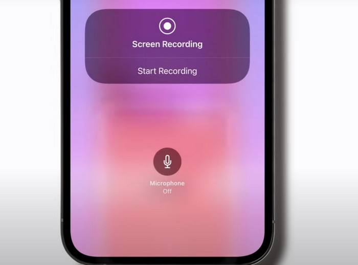 iPhone Open Microphone Screen Recording