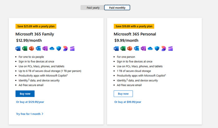 Microsoft Clipchamp Pricing