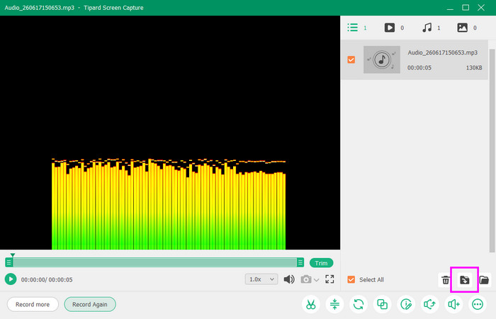 Export Audio Option