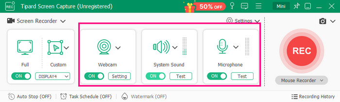 Webcam System Sound Mic Tipard