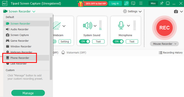 Phone Recorder Tipard